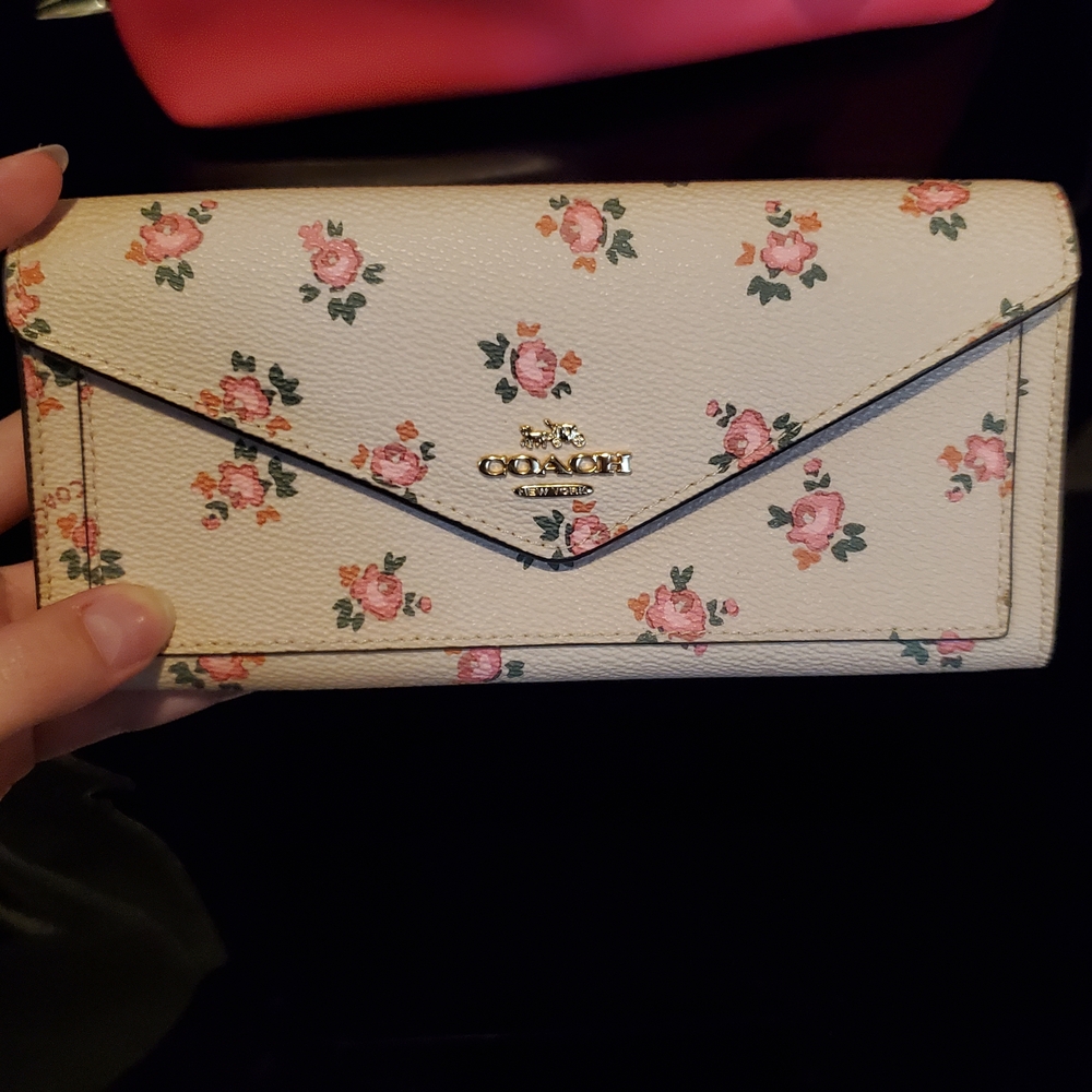 Bright Pink Coach Leather Bag And Wallet Set - Picture 9 of 16